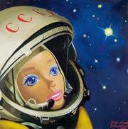 Das Gemälde «Cosmonaut No. 1» von Vladimir Dubossarsky & Alexander Vinogradov wird in der Ausstellung «Fly me to the moon» im Kunsthaus Zürich zu sehen sein (Bild: PD)
