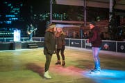Wird's dem St.Galler zu bunt, geht er auf's Eis - noch bis 27. Januar auch auf der Kreuzbleiche. (Bild: Michel Canonica - 28. November 2018)
