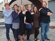 Das OK der Kulturbühne 2018: von links Projektleiter Pascal Mettler, Irène Häne, Monica Quinter, Nicole Losurdo, Kathrin Dörig und OK-Präsident Michael Sarbach. (Bild: PD)