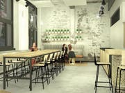 Der Kundenbereich im neuen Café.
