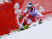 Ramona Siebenhofer unterwegs zur Bestzeit in den Dolomiten (Bild: KEYSTONE/AP/MARCO TROVATI)