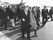 Am 16. Januar 1979 verlassen Schah Reza Pahlavi und seine Frau, Kaiserin Farah Diba den Iran per Flugzeug. (Bild: Keystone/AP)