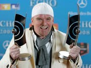 Der österreichische Sänger DJ Ötzi lobt in einem Interview seine eigenen Fähigkeiten und zeigt sich stolz über sein «Best-of»-Album. (Bild: KEYSTONE/AP/Miguel Villagran)