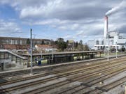 Die Gleise des Bahnhofs St. Johann in Basel - hier kam es zu den gefährlichen Sabotageaktionen. (Bild: Keystone/GEORGIOS KEFALAS)