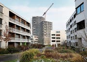 Die Bauarbeiten für «Aglaya» laufen auf Hochtouren. Ab November erfolgt der Bezug. (Bild: Stefan Kaiser (Rotkreuz, 21. Januar 2019))