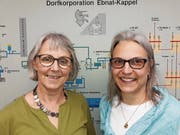 Die kaufmännischen Leiterinnen bei der Dorfkorporation: Kathrin Bucher, bisher, pensioniert (links), und Daniela Herzog, ab 1. Januar. (Bild: PD)