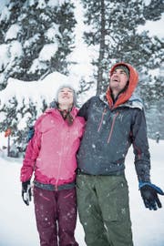 Schnee ist ihr Element: Corinna Melmer und Heiko Hepperle. Bild: Manuela Jans-Koch (Klewenalp, 17. Januar 2019)