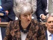 Die britische Premierministerin Theresa May hat am Montag in London das Parlament über ihren Plan B informiert. (Bild: KEYSTONE/EPA PARLIAMENTARY RECORDING UNIT/PARLI)