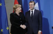 Bundeskanzlerin Angela Merkel und der französische Präsident Emmanuel Macron bei einem Treffen im November 2018.Bild: Michele Tantussi/Getty (Berlin, 18. November 2018)
