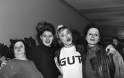 Die Band 1993 mit (v.l.n.r.): Muda Mathis, Fraenzi Madoerin, Pipilotti Rist und Gaby Streiff. (Bild: Niklaus Stauss/Keystone)