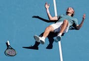 «Wenn du gross denkst, kannst du auch Grosses erreichen», sagt Stefanos Tsitsipas. (Bild: Kin Cheung/AP (Melbourne, 22. Januar 2019))
