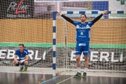 Ein Riesenverlust im Wortsinn: 2-Meter-Mann Luca Spengler. (Bild: Boris Bürgisser (Kriens, 13. April 2018))