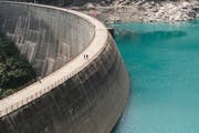Der Zervreila-Stausee oberhalb Vals. (Bild: KEY)