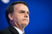 Jair Bolsonaro am WEF. (Bild: KEYSTONE/Gian Ehrenzeller, 22. Januar 2019)