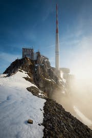 Längst sind Mitarbeitende der Swisscom Broadcast AG nicht mehr 7x24h auf dem Säntis. (Bild: Benjamin Manser)