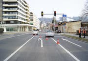 Der Unfall ereignete sich bei der Verzweigung Chamer-/Aabachstrasse. (Bild: Zuger Polizei)