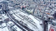 Anders als die WISG erachtet der St.Galler Stadtrat das Areal beim Bahnhof St.Fiden nicht als Ideallösung für ein neues Busdepot. (Bild: Michel Canonica/24. Januar 2019)