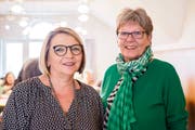 Jeannine Blatter (links) und Silvia Frick organisierten das erste KISS-Kafi. (Bild: Sascha Erni)