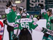 Torjubel beim EHC Olten (Bild: KEYSTONE/ALEXANDRA WEY)