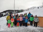 Die Pontoniere nach dem Vereinsskirennen auf Malbun am Buchserberg. (Bild: PD)