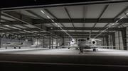 Auch im nagelneuen Hangar wurden Privatjets parkiert. (Bild: Tino Dietsche)