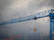 Der Immobilienboom sorgt für Bestmarken in der deutschen Baubranche. (Bild: KEYSTONE/PETRA OROSZ)