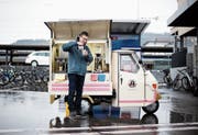 «Wir haben Lehrgeld bezahlt», sagt Benno Stäheli, einer der beiden Betreiber des Kaffeemobils. (Bild: Stefan Kaiser (Rotkreuz, 8. Januar 2019))