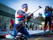 Martin Jäger beim Training in Lenzerheide. (Bild: KEYSTONE/GIAN EHRENZELLER)