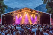 Blaue Stunde am Rapattack Festival 2018 in Sarnen.(Bild:André A.Niederberger (Sarnen, 28.Juli 2018))