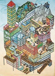 So könnte die Stadt der Zukunft aussehen; der Trend zur Innenentwicklung fördert den Hochbau. (Bild: Titus Ladner)
