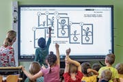 Mit der IT-Bildungsoffensive will der Kanton St.Gallen seine Schülerinnen und Schüler zu «Gewinnern der Digitalisierung» machen. (Bild: Armin Weigel/DPA)