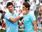 Der bisher letzte Grand-Slam-Final zwischen Novak Djokovic (li.) und Rafael Nadal: Am French Open 2014 setzte sich der Spanier durch (Bild: KEYSTONE/EPA/ETIENNE LAURENT)