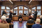 Die Kammer Solisten Zug beim Konzert im Gotischen Saal im Rathaus. (Bild: Patrick Hürlimann (Zug, 26. Januar 2019))