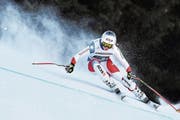 Nach der Fahrt von Corinne Suter mit der Startnummer 3 entschärften die Verantwortlichen die Piste. (Bild: Philipp Guelland/EPA, Garmisch-Partenkirchen, 27. Januar 2019)
