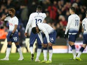 Grosse Enttäuschung bei Tottenham: Die Londoner scheiden auch im FA-Cup aus (Bild: KEYSTONE/AP/TIM IRELAND)