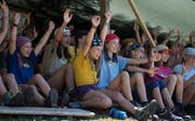 Im Sommerlager - hier der Blauring Altdorf - erleben die Teilnehmerinnen gemeinsam viel Spass. (Bild: Corinne Glanzmann (Buttisholz, 16. Juli 2018))