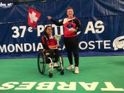 Nalani Buob, hier mit ihrem Coach, Joop Broens, hat an der WM keinen Satz abgegeben. (Bild: PD)