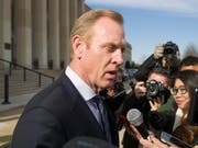 Nach der jüngsten Gesprächsrunde zwischen Vertretern der afghanischen Taliban und der US-Regierung hat sich der amtierende US-Verteidigungsminister Shanahan optimistisch gezeigt. (Bild: KEYSTONE/AP/ALEX BRANDON)