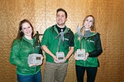 Die neuen Freimitglieder Corina Graf, Andreas Giezendanner und Nina Schlegel (von links). (Bild: PD)