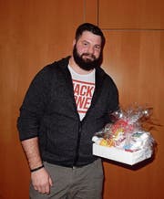 Tobias Kaiser, Vize-Schweizer-Meister Steinstossen (Turner des Jahres STV Gams). (Bild: PD)