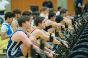 Die Junioren beim Swiss Indoor-Rudern. (Bild: Maria Schmid (Zug, 26. Januar 2019)
