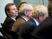 Keine höheren Gewinnsteuern: Der Luzerner Regierungsrat Marcel Schwerzmann während der Finanzdebatte im Kantonsrat. (Bild: KEYSTONE/ALEXANDRA WEY)
