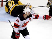 Travis Zajac von den New Jersey Devils war mit einem Tor und drei Assists gegen Pittsburgh in Skorerlaune (Bild: KEYSTONE/AP/GENE J. PUSKAR)