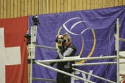 Im Sechzehntelfinal gegen Groningen zeichneten zahlreiche Kameras das Spielgeschehen im Amriswiler Tellenfeld auf. (Bild: Mario Gaccioli, 28. November 2018)