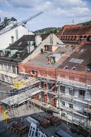 In der ehemaligen Backstube der Bäckerei Schwyter am Blumenmarkt entsteht ein neues Restaurant. (Bild: Michel Canonica (29. August 2018))