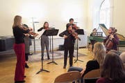 Die Musikanten des Jugend Barockensembles aus Wien verzauberten das Publikum mit authentischen Instrumenten. (Bild: PD)