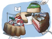 Luzerner Studenten wollen künftig selbst entscheiden, wohin ein Teil ihrer Steuergelder fliessen soll. (Illustration: Anna Déer/PD)