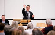 Thals Gemeindepräsident Robert Raths will den Wahlkampf in Rorschach erst Mitte März intensivieren. (Bild: Rudolf Hirtl)