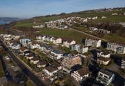 Es wird gebaut: Die Gemeinde Eich aus der Vogelperspektive. (Bild: Boris Bürgisser (15. Januar 2018))