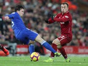 Xherdan Shaqiri wurde beim 1:1 von Liverpool gegen Leicester City nach 67 Minuten ausgewechselt (Bild: KEYSTONE/AP/JON SUPER)